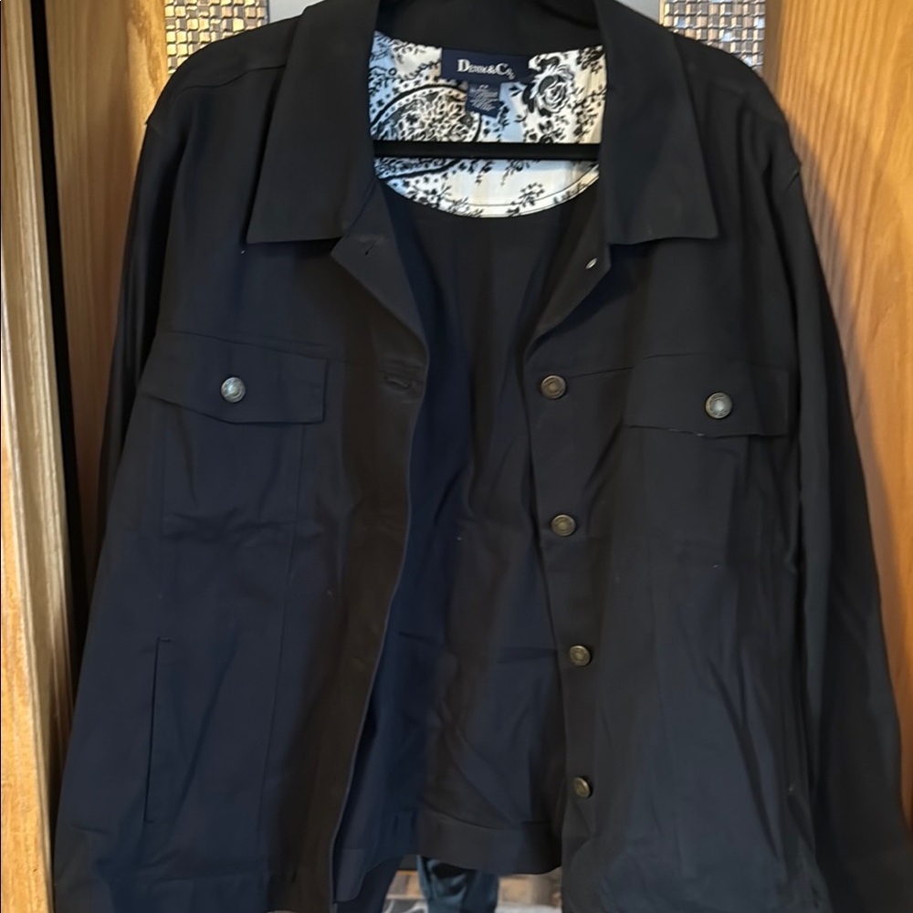 Denim & Co Black Jacket